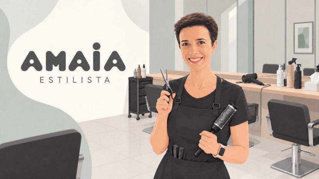 Amaia Estilista: Amaia guraizeekin eta eskuilarekin Trintxerpeko ile-apaindegian